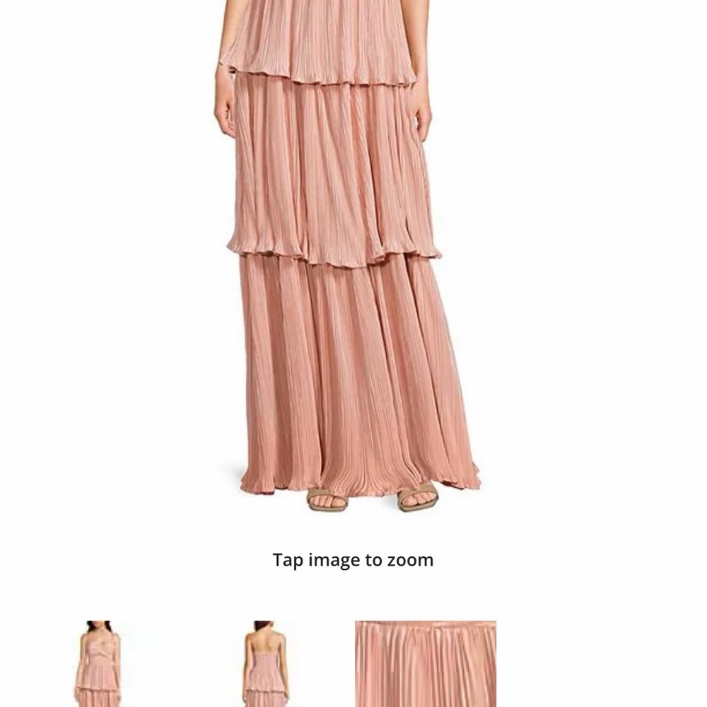 Lulus Elegant Pink Tiered Maxi Skirt